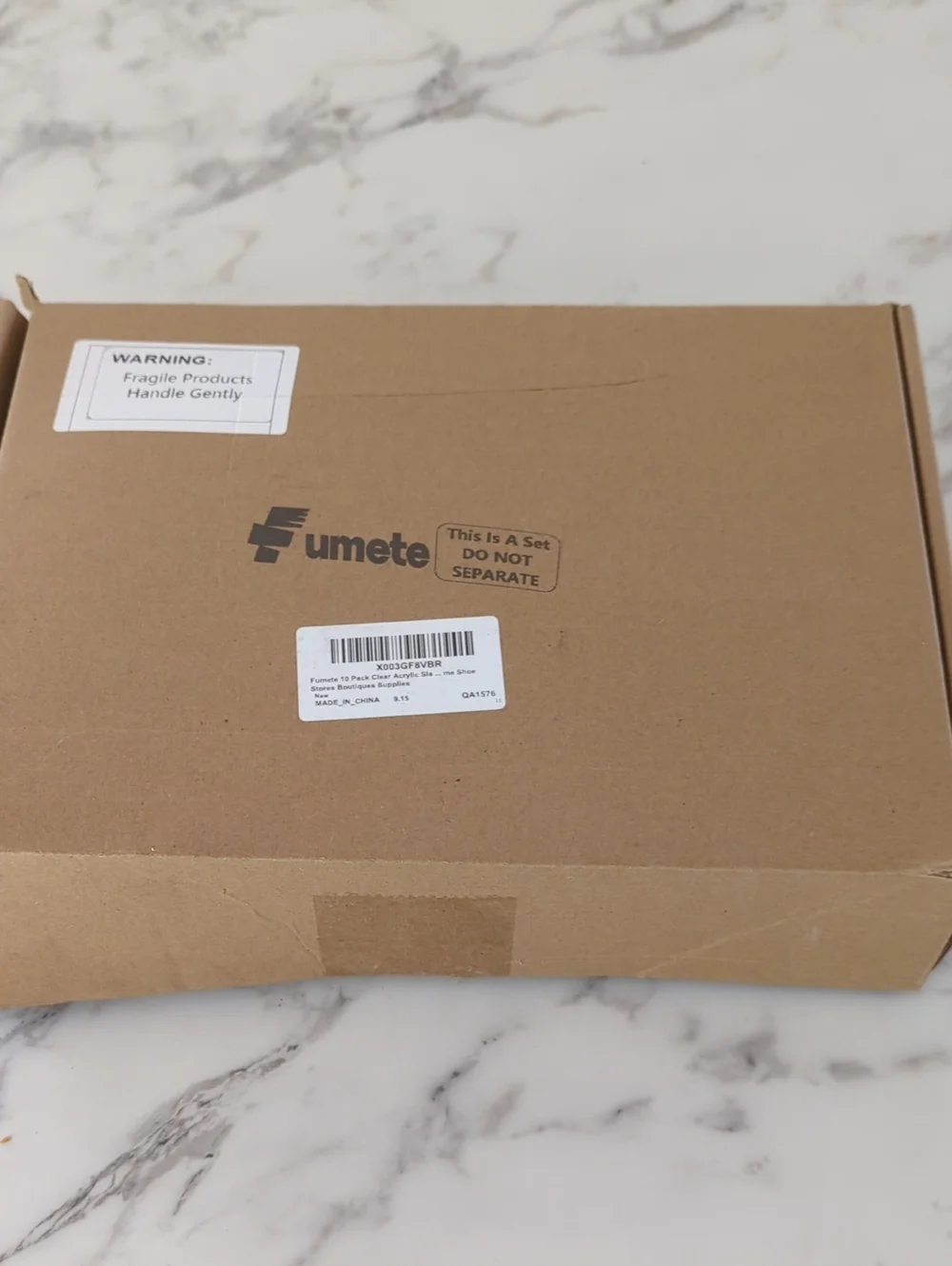 Fumete 10 Pack Clear Acrylic Slatwall Store Boutique